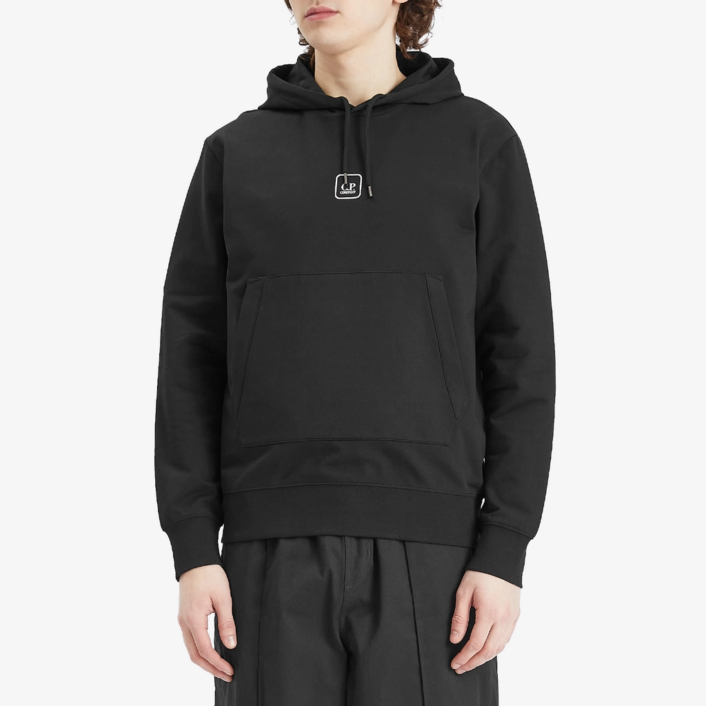 CP Company Men's Metropolis Series Stretch Fleece Hoodie Black